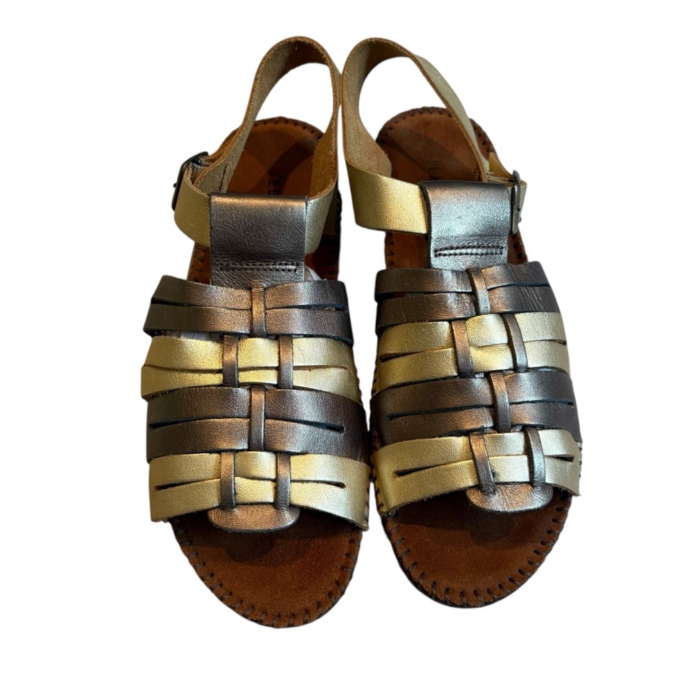 Sebastino Leather Gladiator Sandals, Sz 8.5